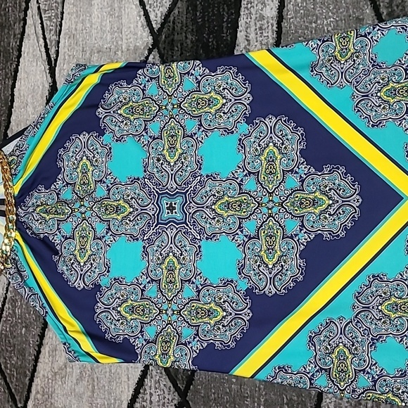 DB ESTABLISHED 1962 GOLD CHAIN HALTER DRESS - Picture 3 of 12